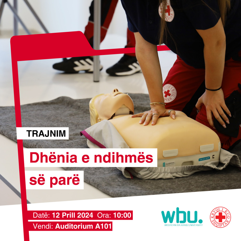"Giving first aid", WBU organized the training with the Red Cross