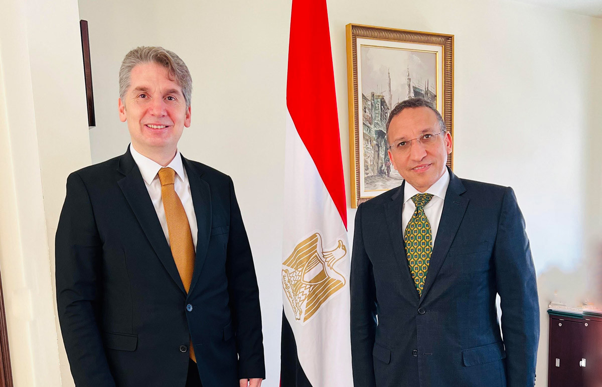 President of Western Balkans University meets with the Ambassador of Egypt