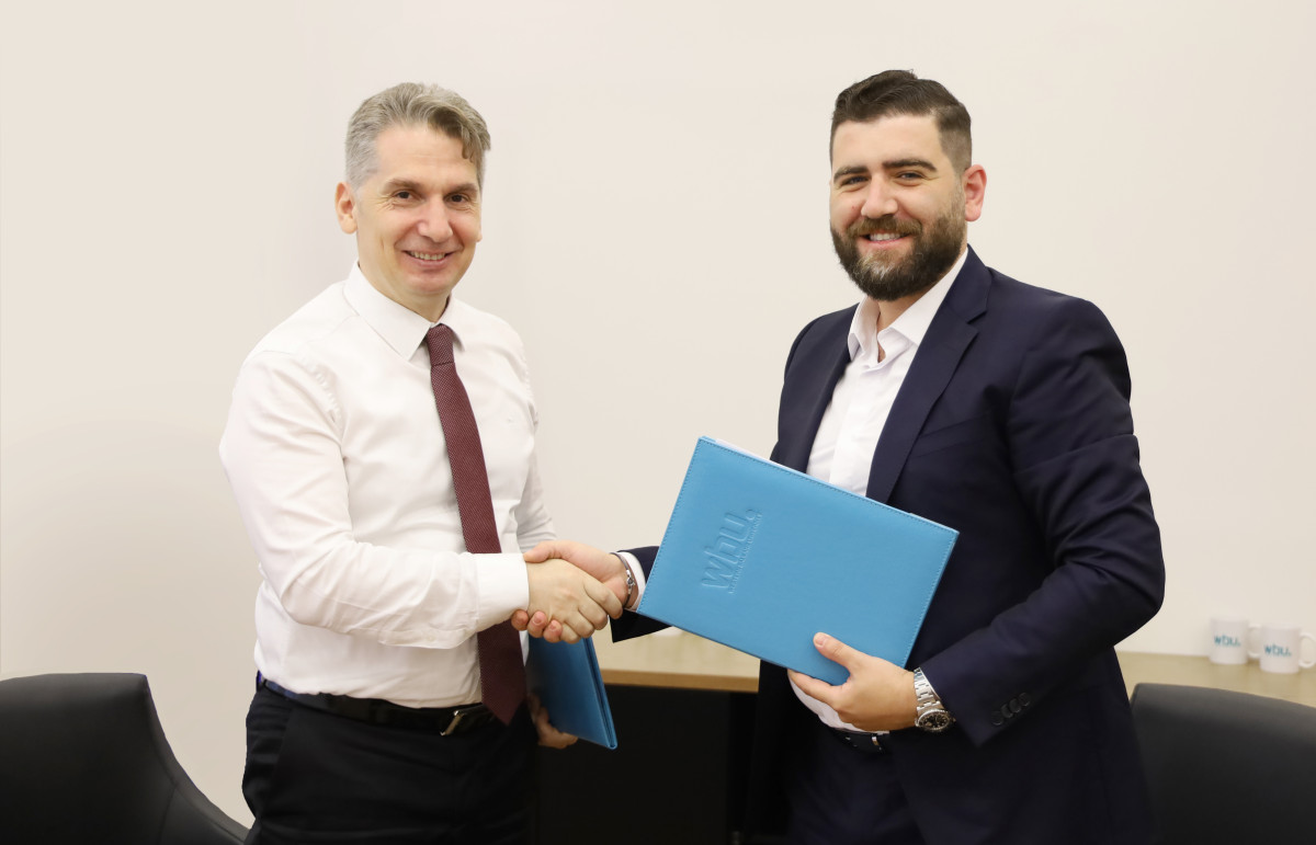 WBU and Vodafone Albania sign an agreement for the provision of student internships