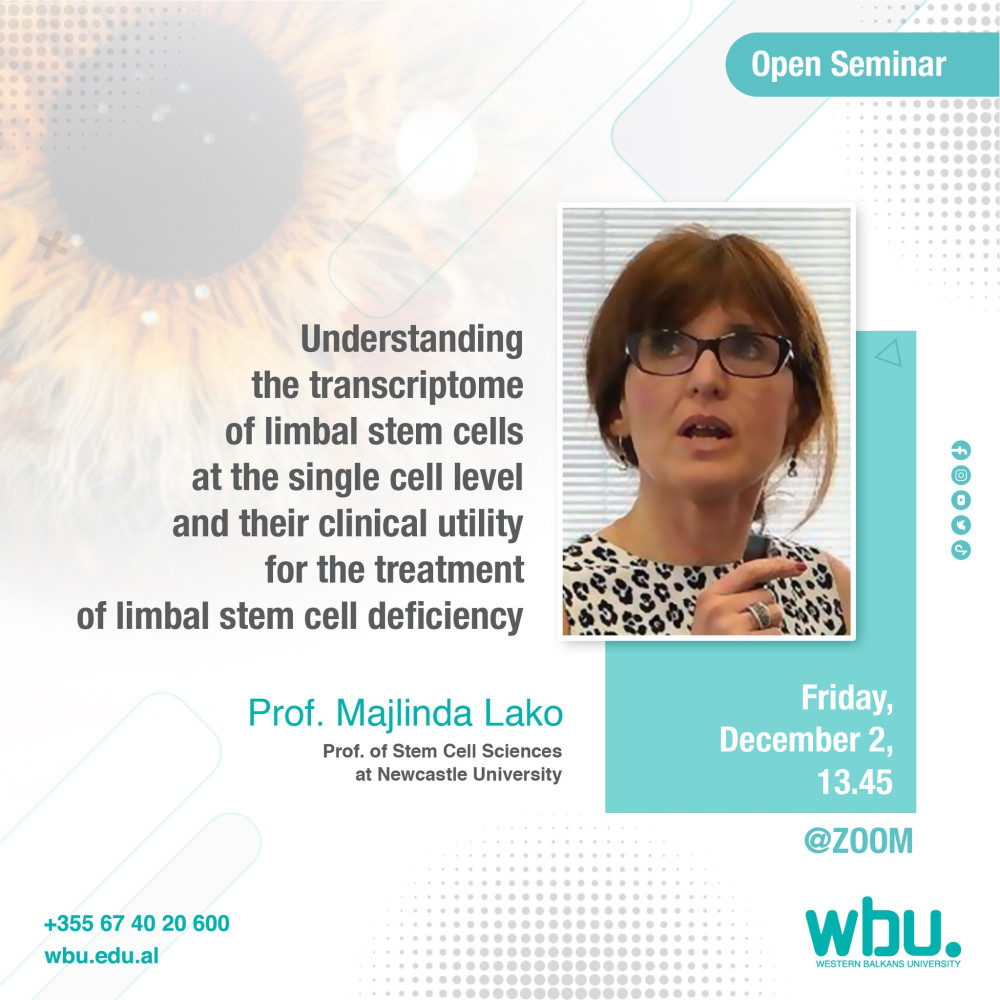 Open seminar - Understanding the transcriptome of limbal stem cells...