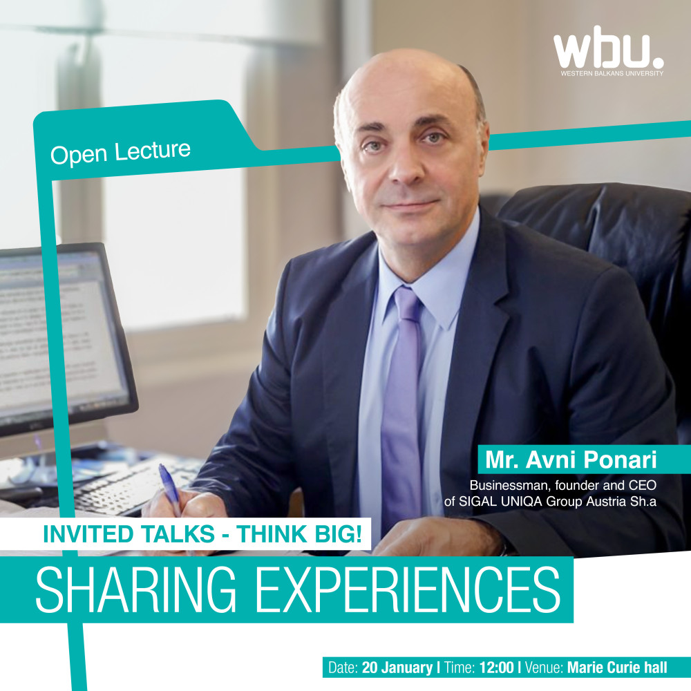 Think Big: An Open Lecture with Avni Ponari at Wes...