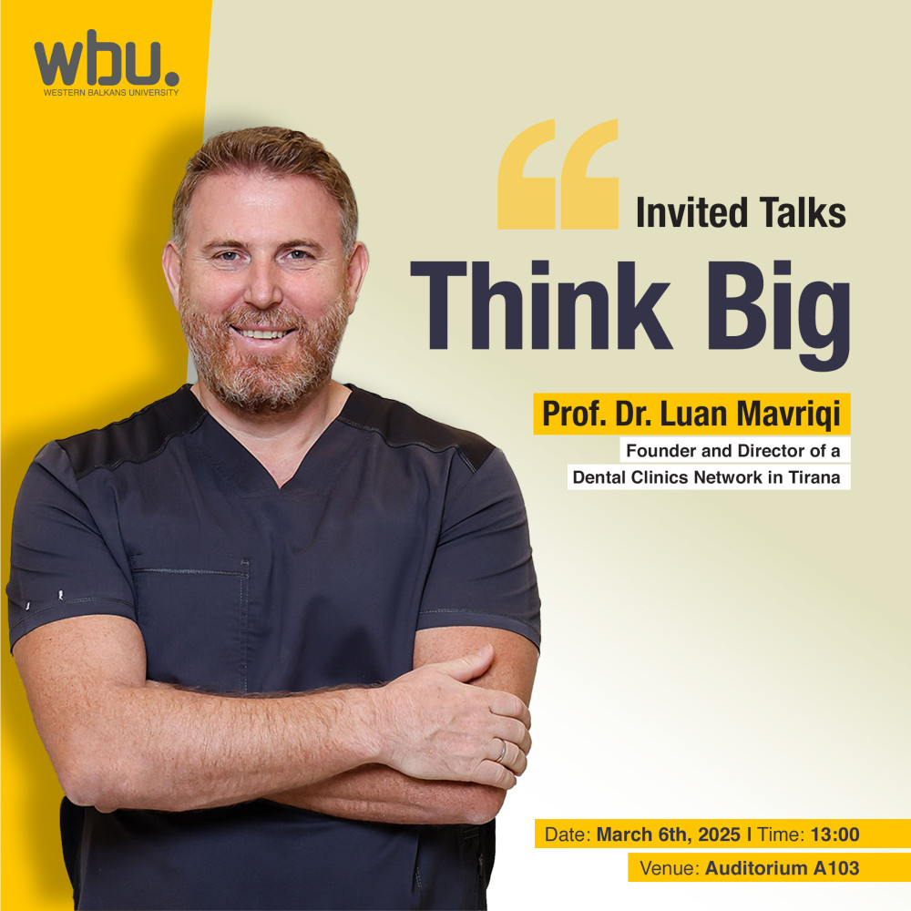 From vision to success: An open lecture with Prof. Dr. Luan Mavriqi