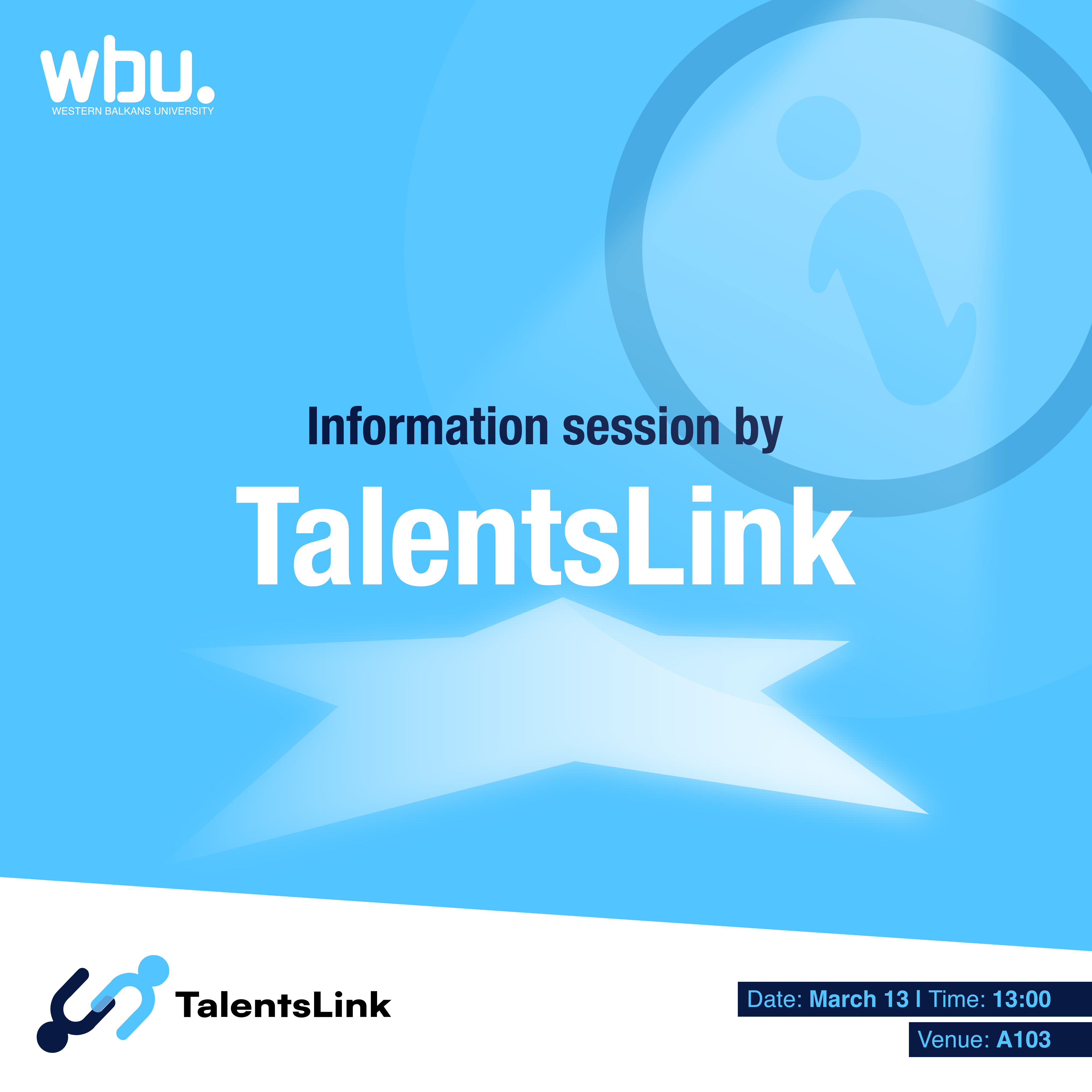 Posteri i eventit: Connect your talent with the right opportunity