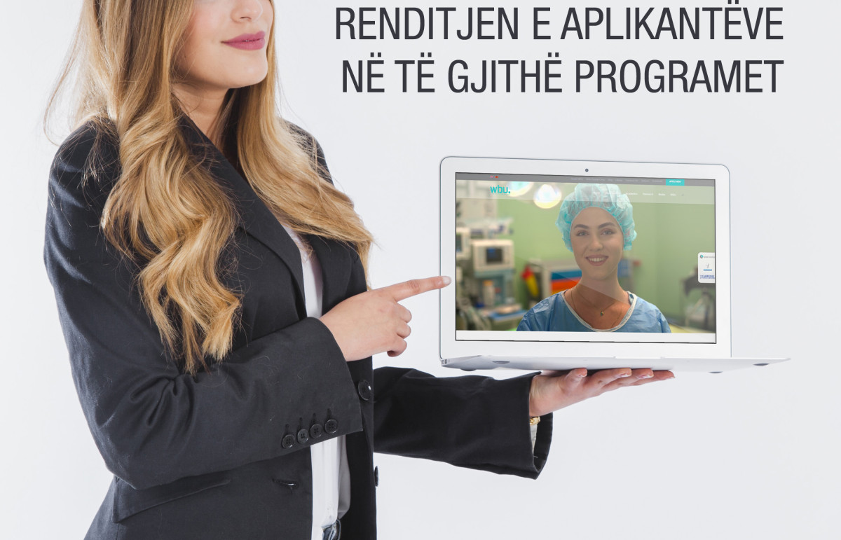 WBU publikon listën e renditjes së aplikantëve të raundit të dytë