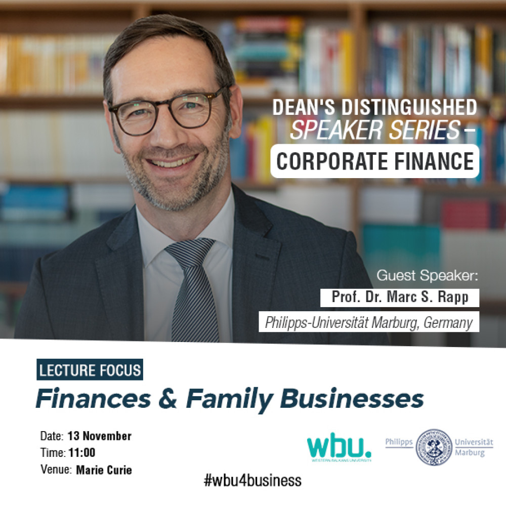 Dean's Distinguished Speaker Series: Corporate Finance