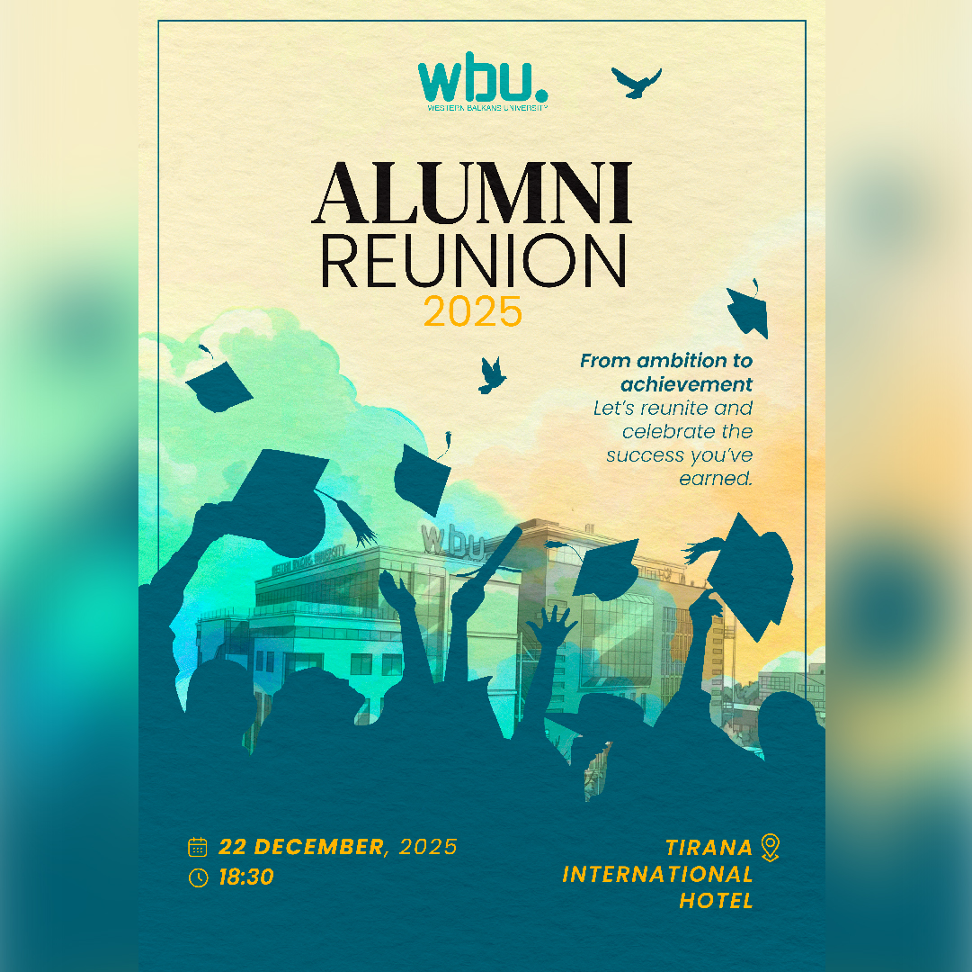 Posteri i eventit: WBU Alumni Reunion 2025