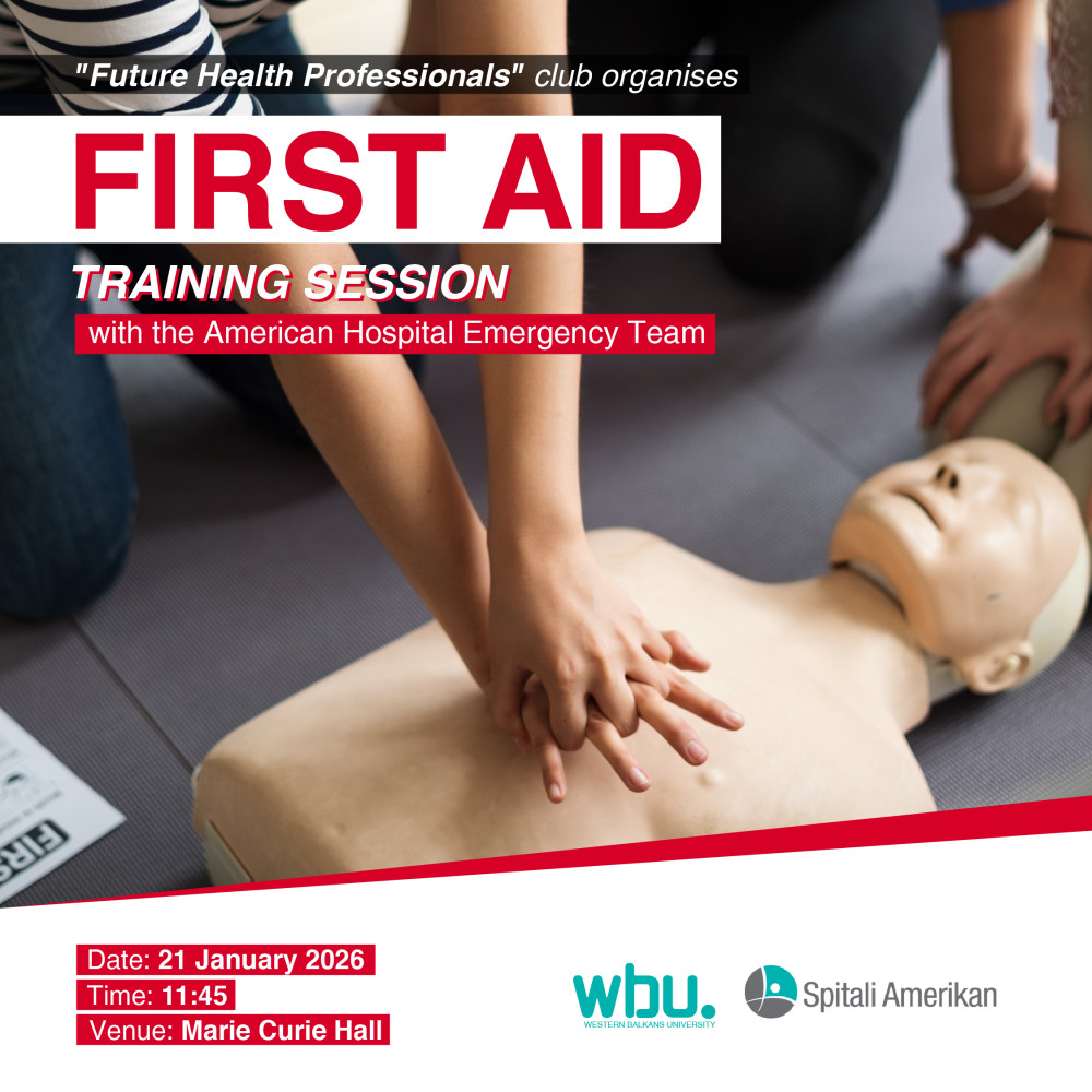 First Aid Training Session at Western Balkans University
