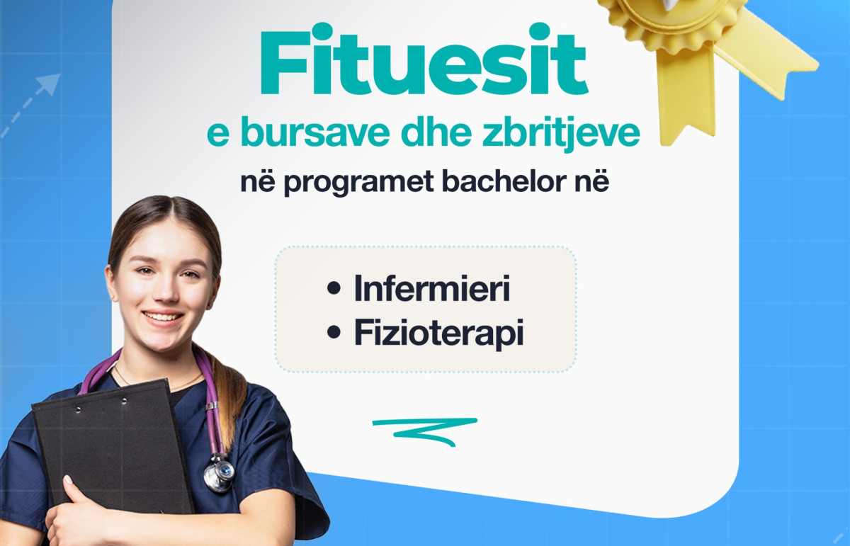 WBU publikon listën e përfituesve të bursave për programet Infermieri dhe Fizioterapi